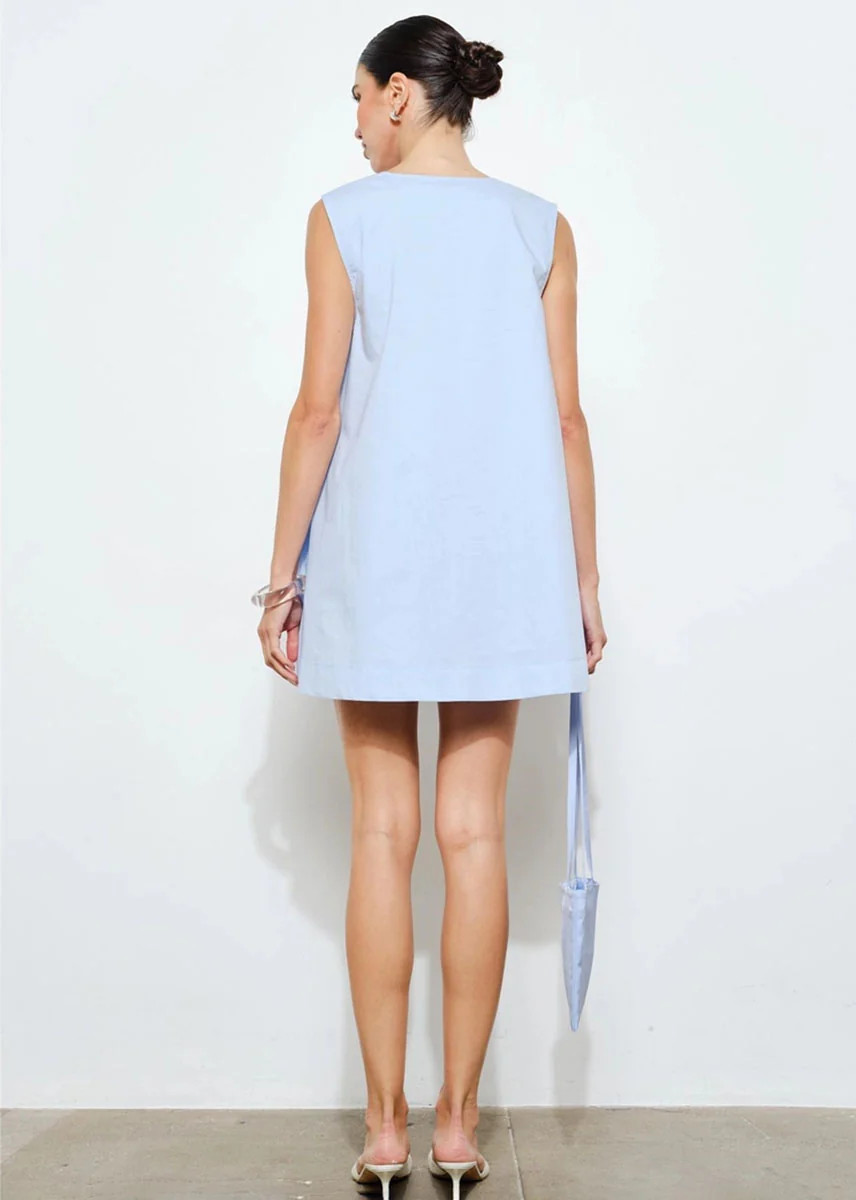 Delia Swing Mini Dress - Light Blue | Alice & Wonder