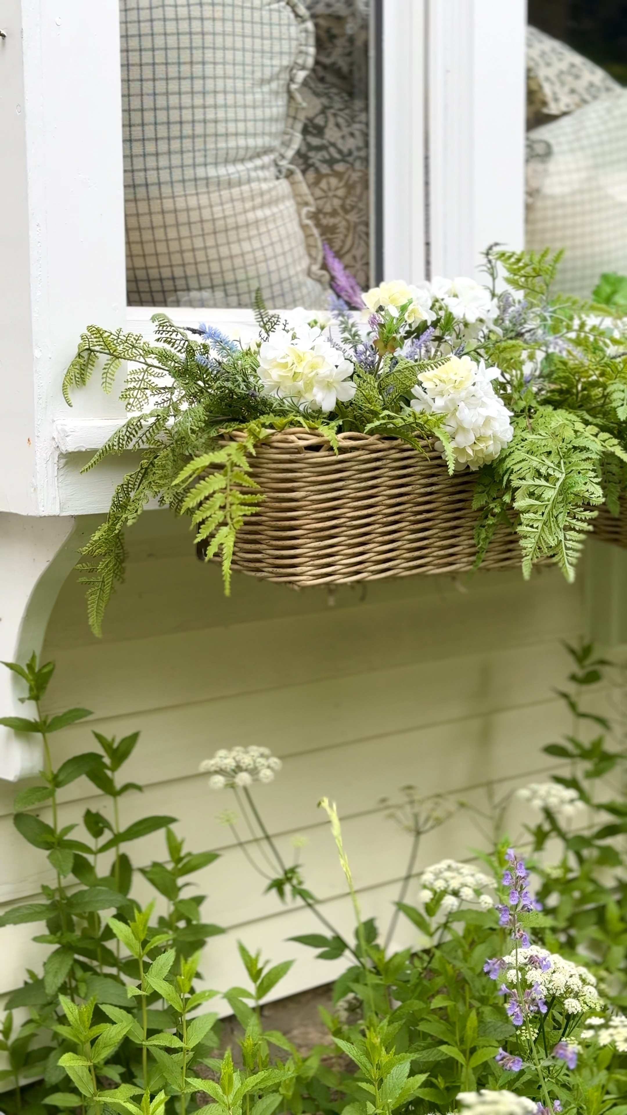 Everything in those window boxes (and the boxwood topiary) is artificial! 

Garden, landscaping, home decor, outdoor decor, Afloral, Amazon, faux florals, UV safe, Michaels Stores, Nearly Natural 

#LTKFindsUnder100 #LTKSeasonal #LTKHome