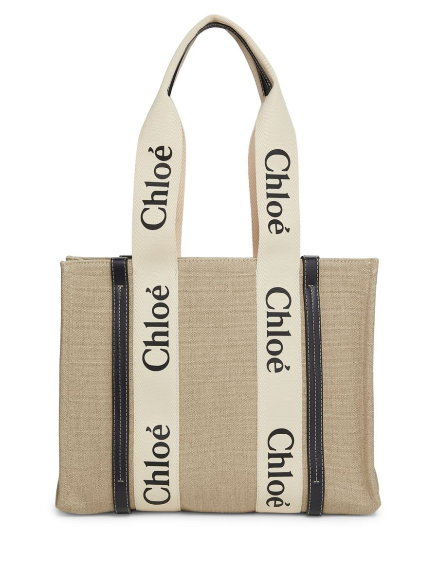 Woody Medium Logo Tote | Saks Fifth Avenue