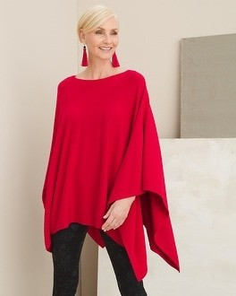 Cotton Cashmere-Blend Poncho | Chico's