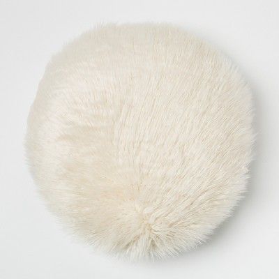 Mongolian Faux Fur Round Throw Pillow - Project 62™ | Target