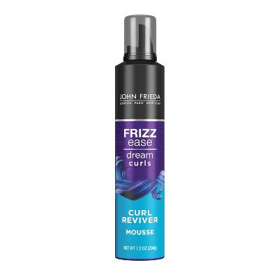 John Frieda Frizz Ease Dream Curls Curl Reviver Mousse, Enhances Curls, Flexible Hold, Frizzy Hair - 7.2oz | Target