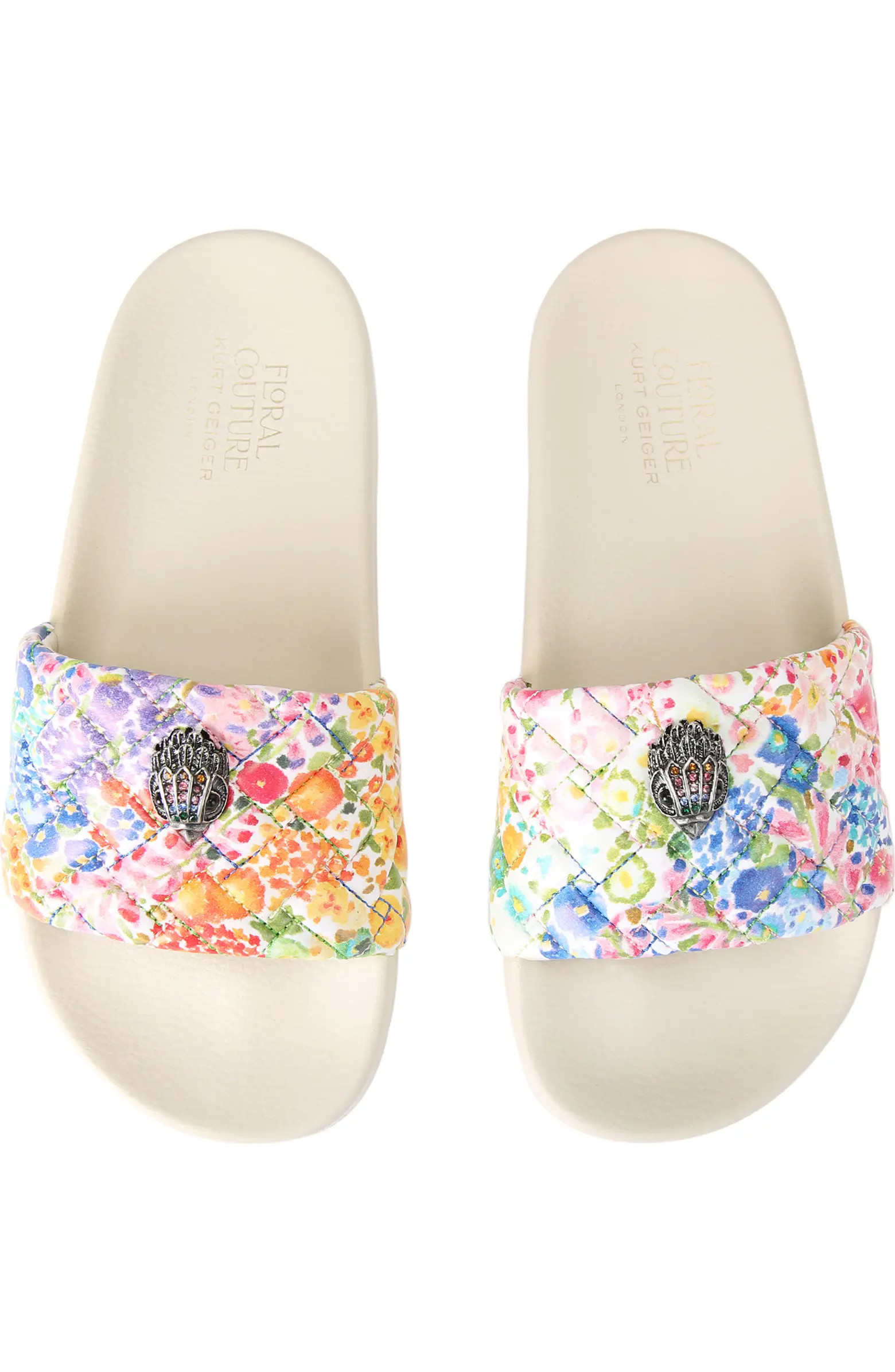 Kurt Geiger London x Floral Couture Meena Quilted Slide Sandal (Women) | Nordstrom | Nordstrom