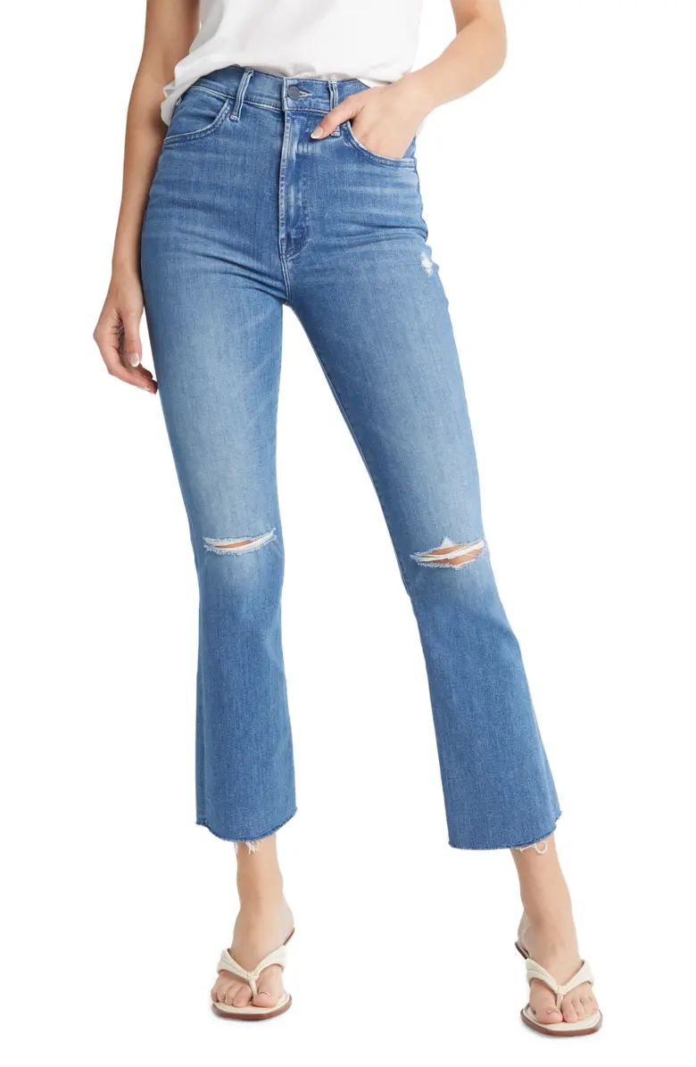 MOTHER The Hustler Fray Ankle Bootcut Jeans | Nordstrom | Nordstrom