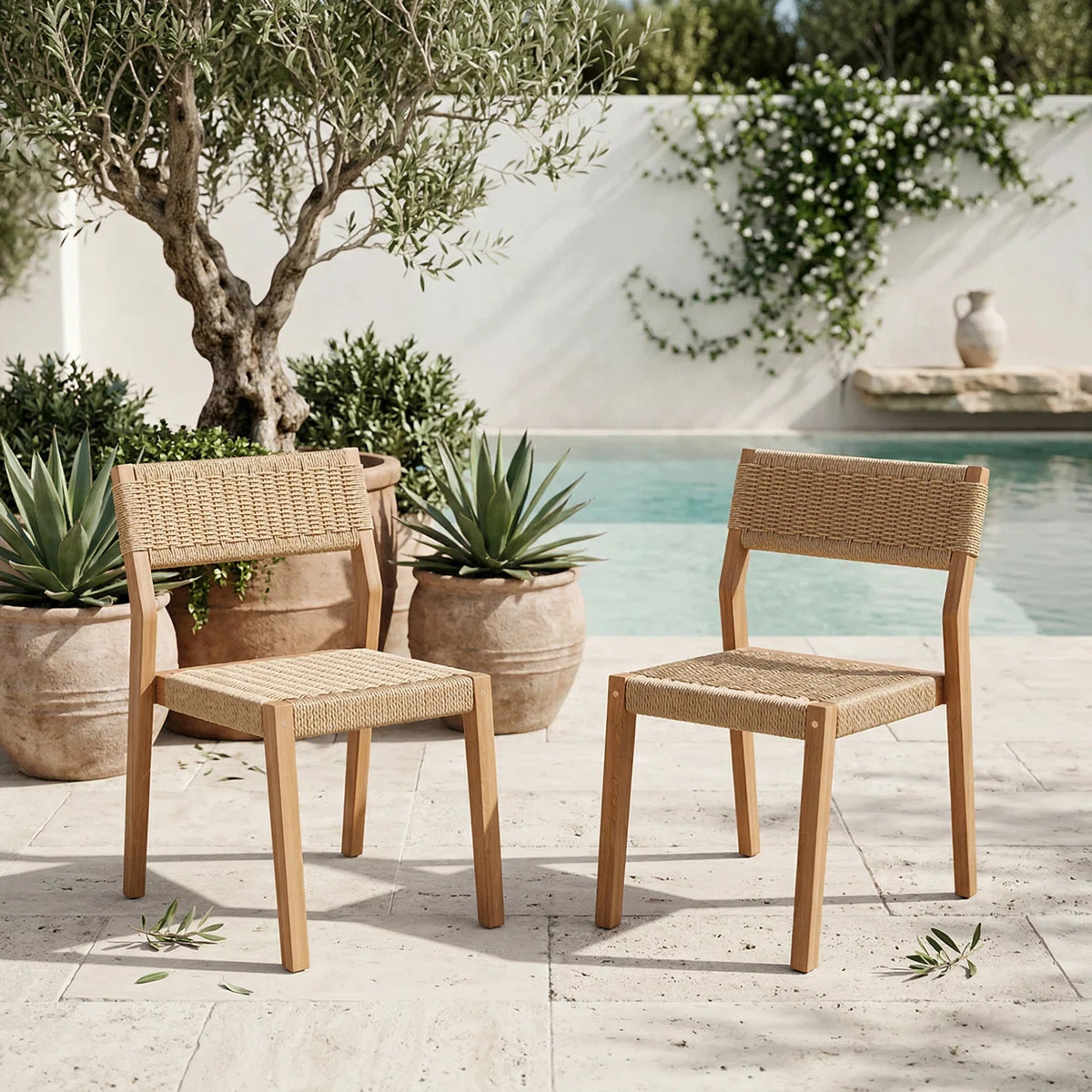 Outdoor Wicker Dining Chairs (Set of 2) | Wayfair North America
