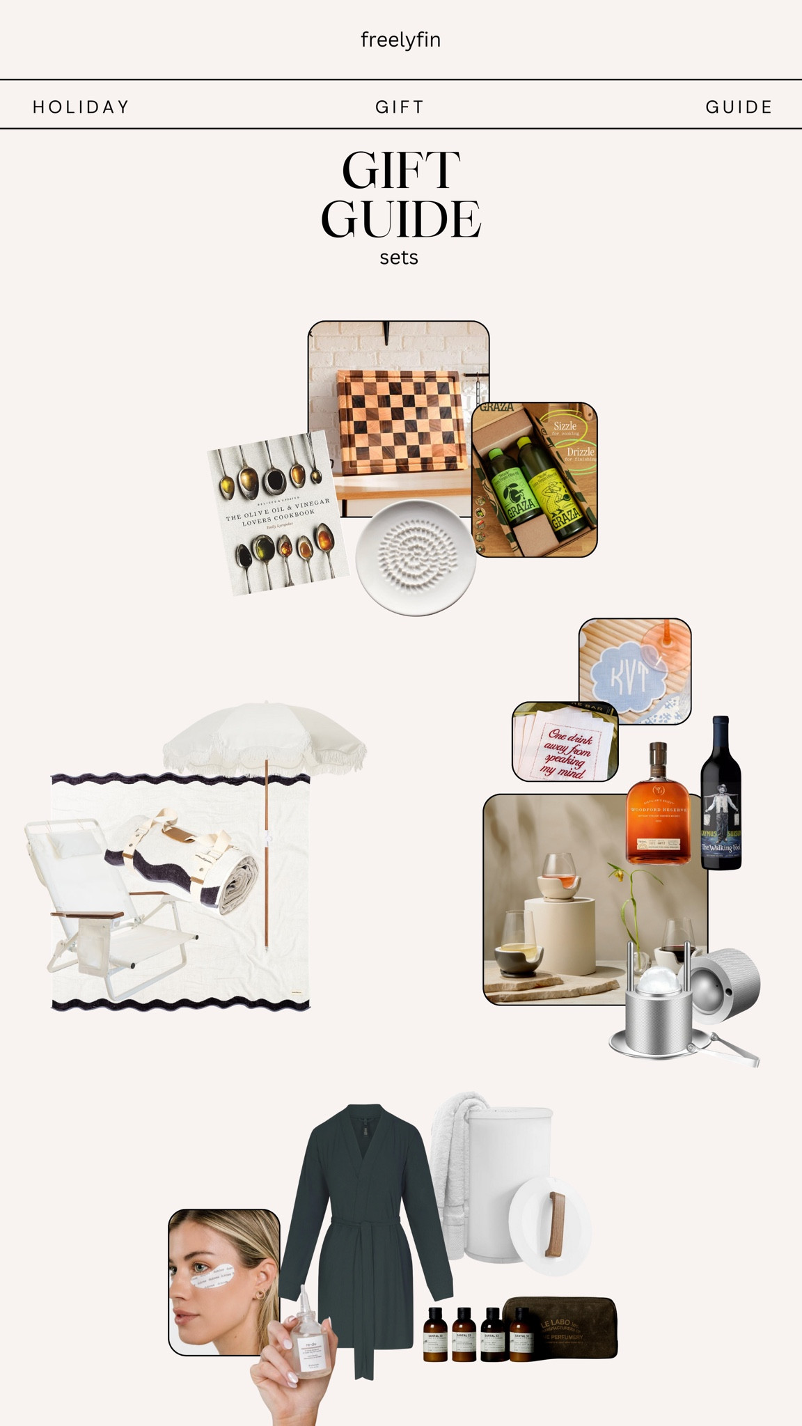 Gift sets for the beach goer, chef, his + her host, and self care girlie 🎄

#LTKGiftGuide #LTKHoliday #LTKSeasonal