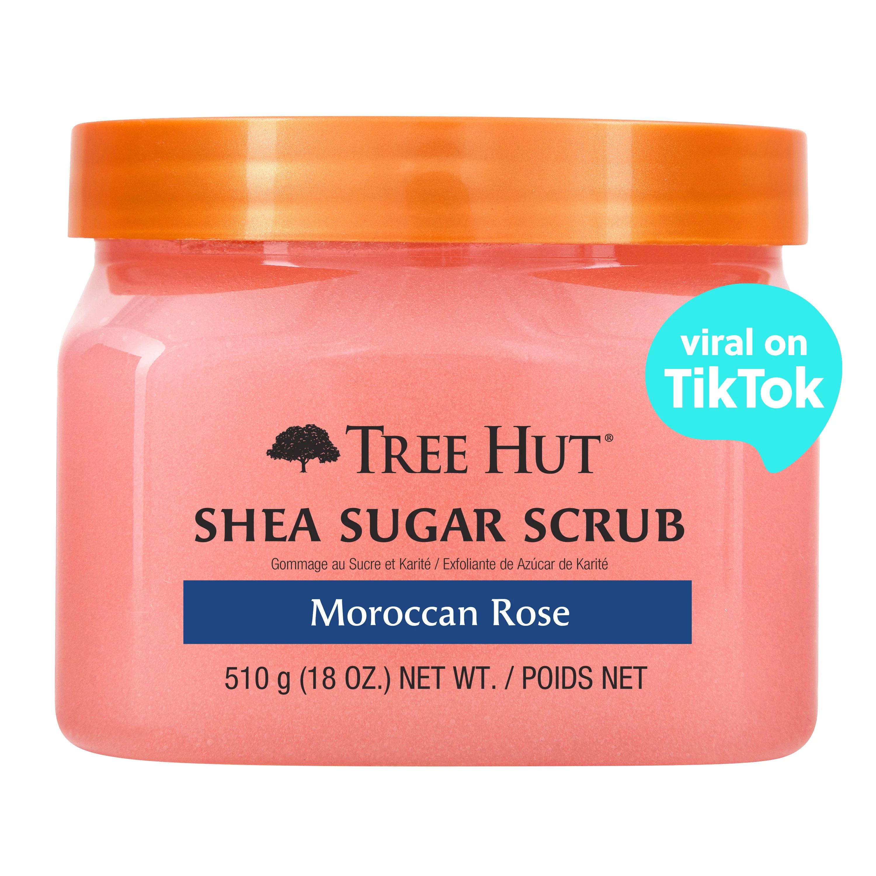 Tree Hut Moroccan Rose Shea Sugar Exfoliating and Hydrating Body Scrub, 18 oz. - Walmart.com | Walmart (US)