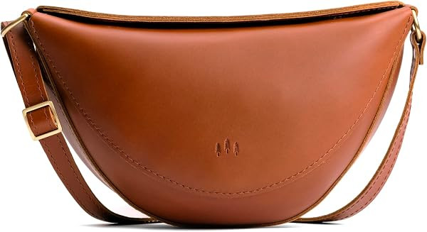 Portland Leather Goods Koala Sling Bag - Adjustable Full-Grain Leather | Amazon (US)