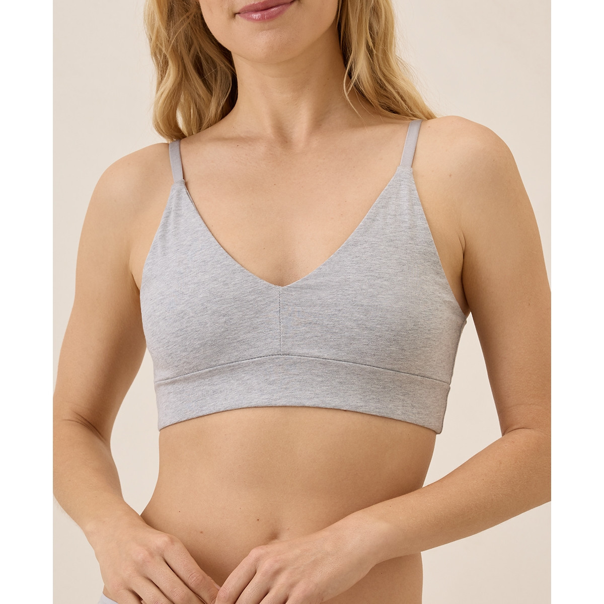 Pact Women's Everyday Classic T-Shirt Bra - Light heather grey | Macy's