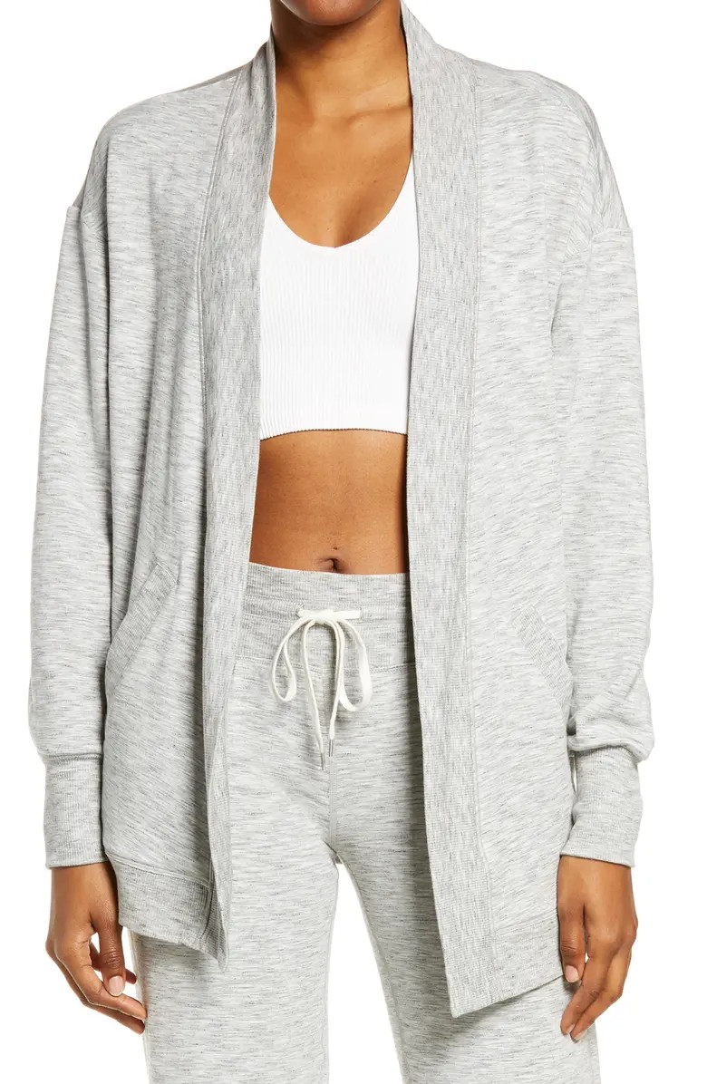 Peaceful Fleece Open Front Cardigan | Nordstrom Canada