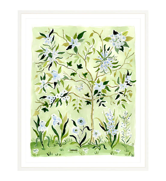 The "Putting Greens No. 2" Chinoiserie Fine Art Print | Evelyn Henson