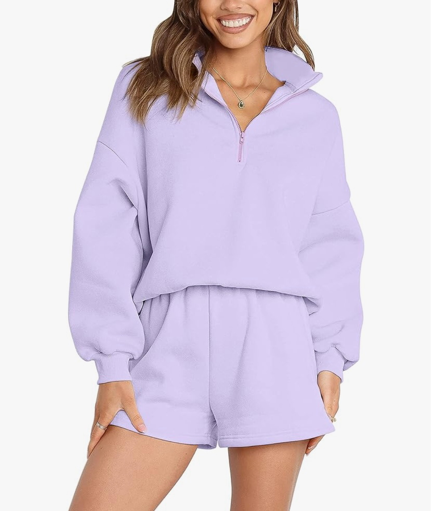 Fall Outfit - ON SALE, 30% off clickable coupon; pullover sweatshirt set; more colors available - how perfect for fall?!


#LTKSeasonal #LTKU #LTKOver40 #shortset #athleisure #fall #salefinds #budgetfriendly #under25 

#LTKFindsUnder50 #LTKSaleAlert #LTKStyleTip