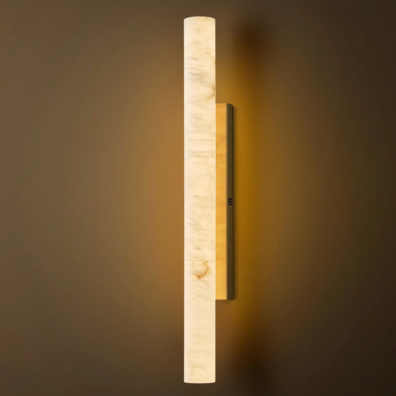 Dimmable LED Wall Mounted Wall Alabaster Sconce with Alabaster Shade | Wayfair North America