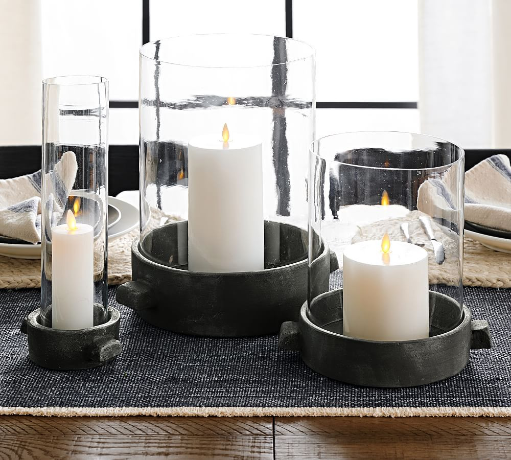 Artisan Handcrafted Ceramic Hurricane Candleholder | Pottery Barn (US)