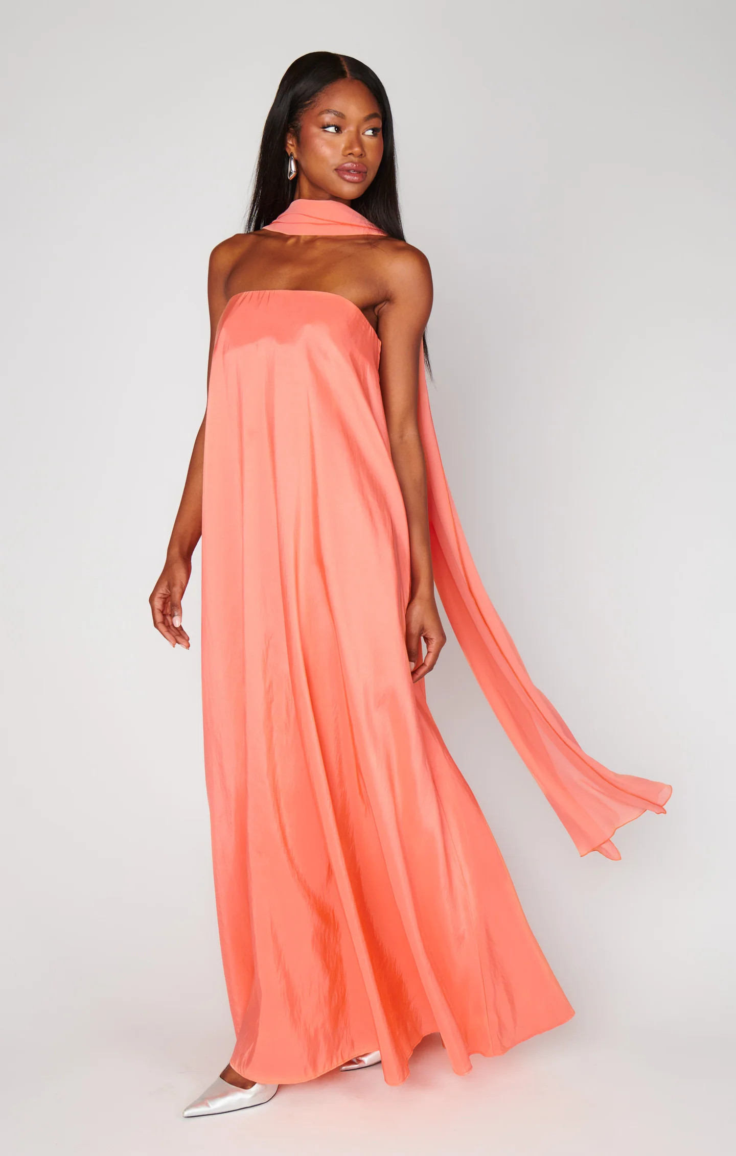 Tinsley Tube Dress ~ Cantaloupe Light Taffeta | Show Me Your Mumu