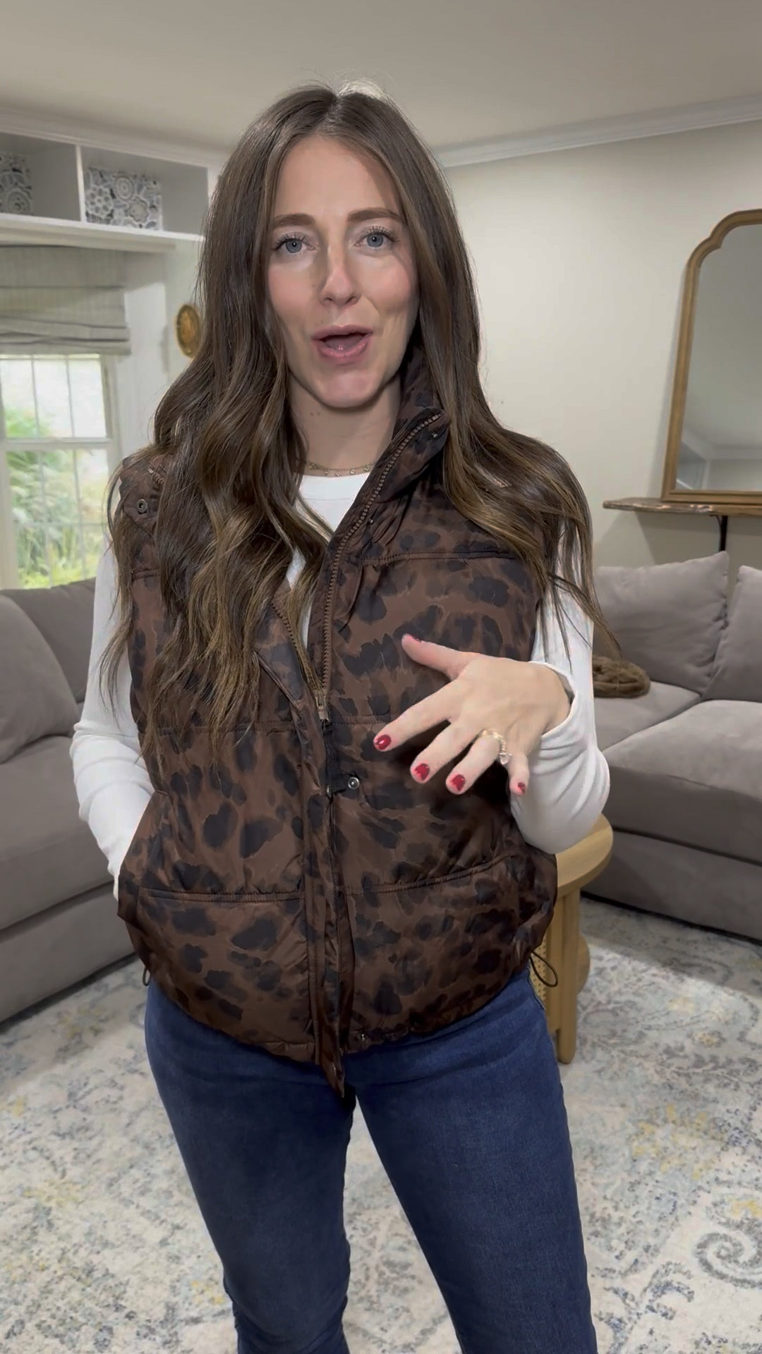 This leopard vest is so great!! Comes in other colors too!! It’s 50% off & I’m wearing size M 

#LTKFindsUnder100 #LTKSaleAlert #LTKFindsUnder50