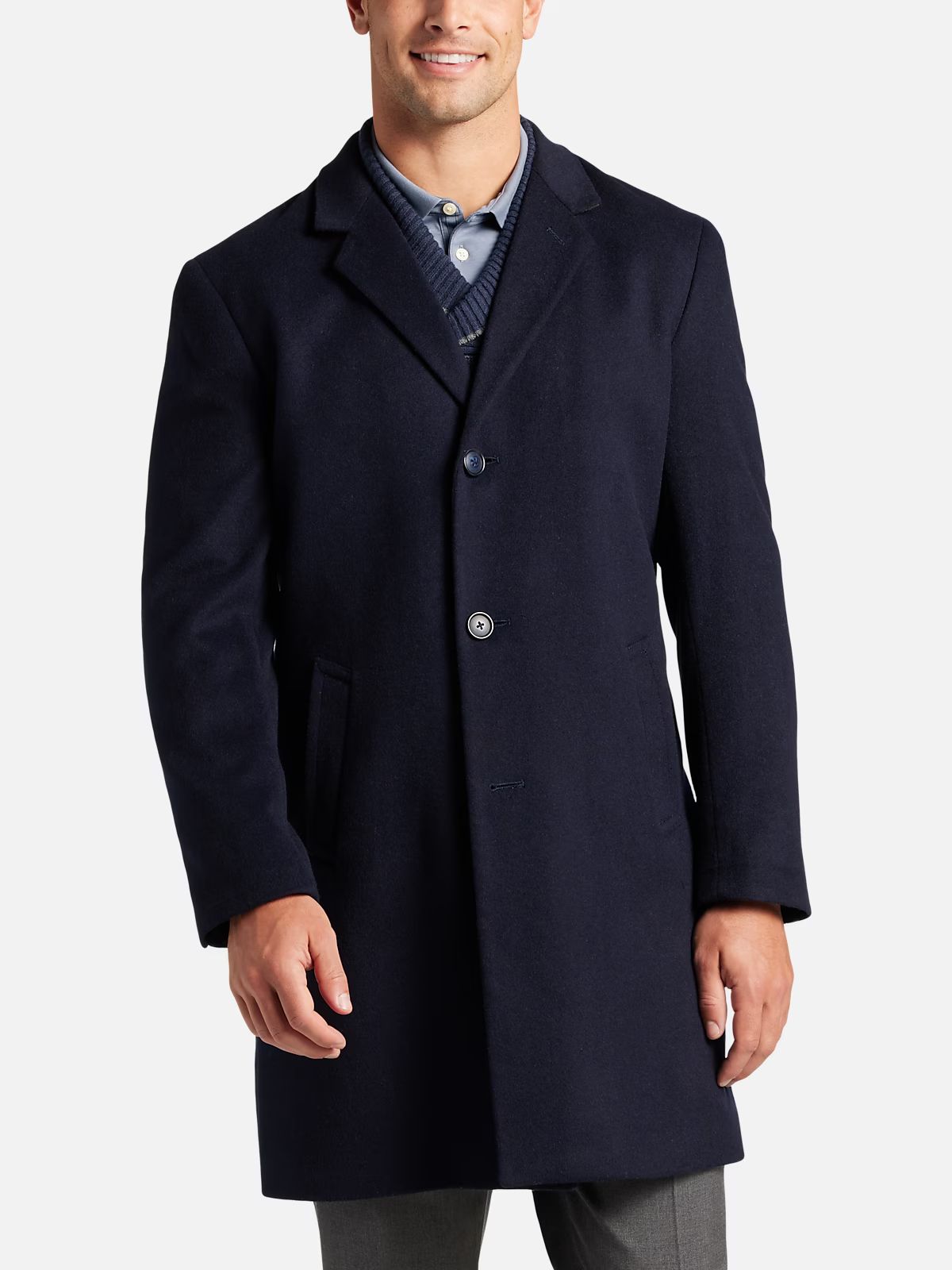 Joseph Abboud Modern Fit Overcoat | Outerwear| Men's Wearhouse | The Men's Wearhouse