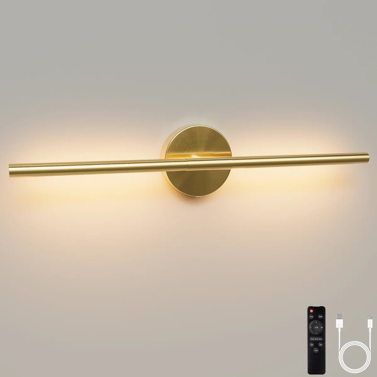 24” Battery Operated LED Picture Light With Remote Control | Wayfair North America