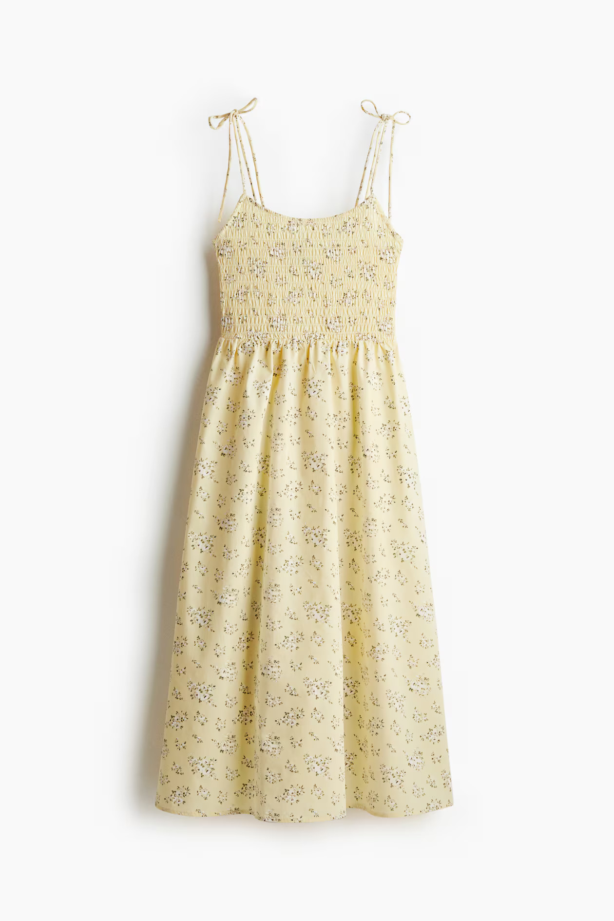 Tie-strap smocked dress | H&M (UK, MY, IN, SG, PH, TW, HK)