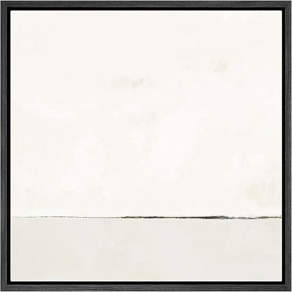 SIGNWIN Framed Canvas Print Wall Art Watercolor Abstract White Landscape Nature Shapes Illustrati... | Amazon (US)