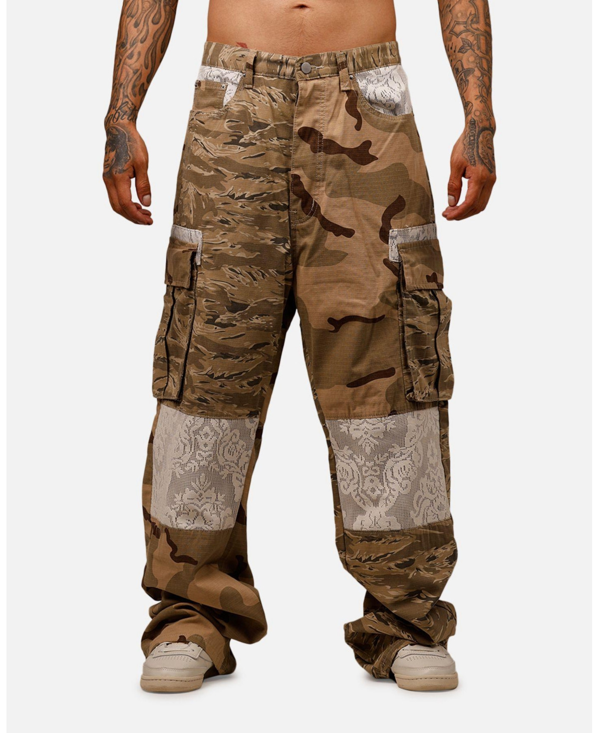 mnml Men's Loiter Ultra Baggy Camo Ripstop Cargo Pants | Macy's
