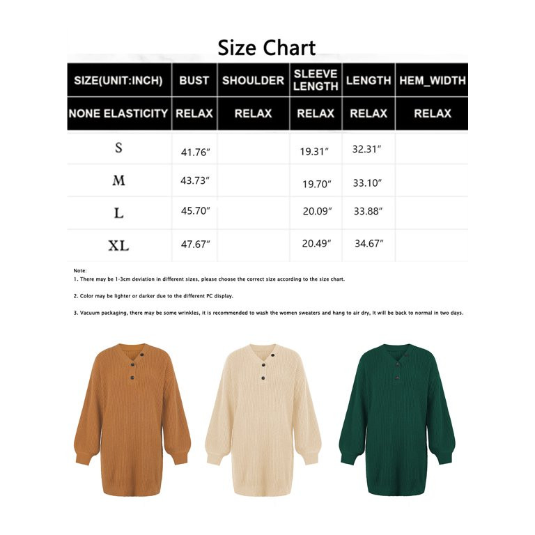 Aomigoct Women Casual V Neck Pullover Sweaters Knit Mini Sweater Dresses | Walmart (US)