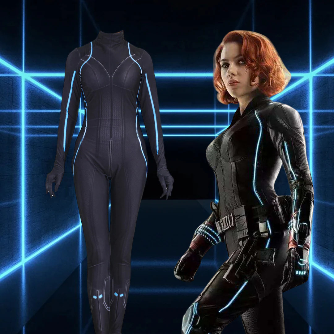 Black Widow Jumpsuit Halloween Costume Cosplay Suit - Etsy | Etsy (US)