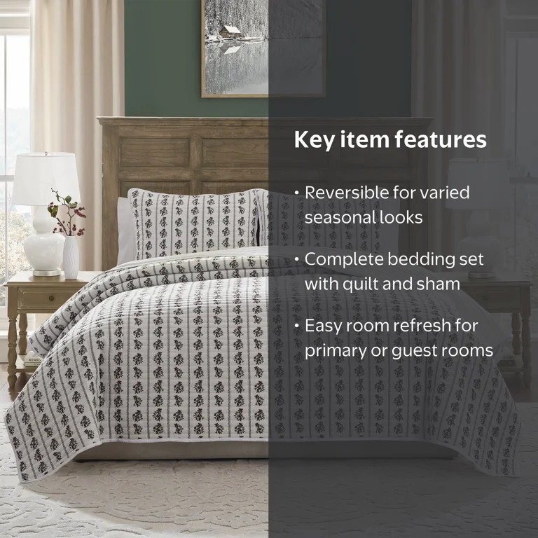 My Texas House Missie Mistletoe 2-Piece Quilt Set, Twin/Twin XL | Walmart (US)
