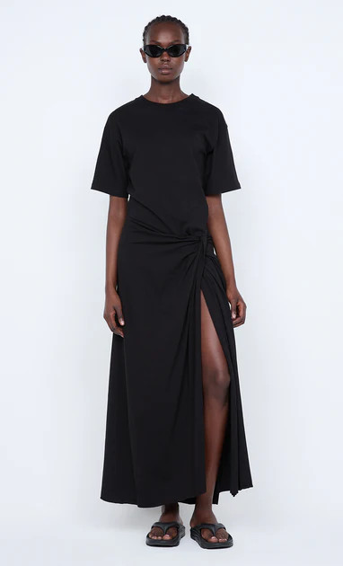 CYPRUS TWIST TEE DRESS - BLACK | Bec & Bridge (Global)