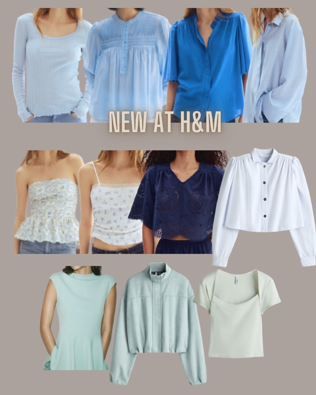 H&M fashion
Spring tops
Blouse
