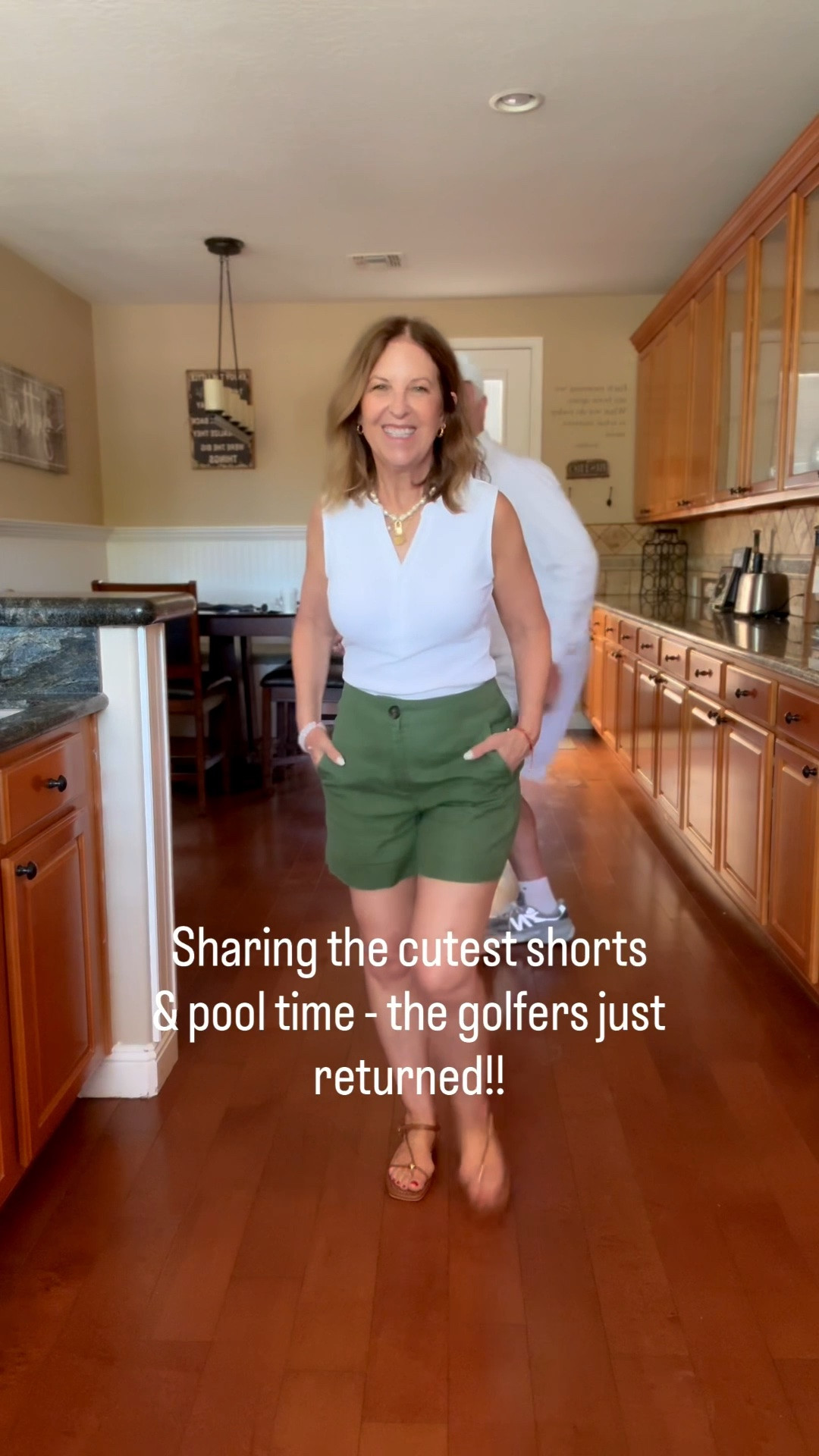 The cutest shorts! They fit tts and are comfortable.  I'm wearing size 2. Xs top.

#LTKMothersDay #LTKTravel #LTKOver40