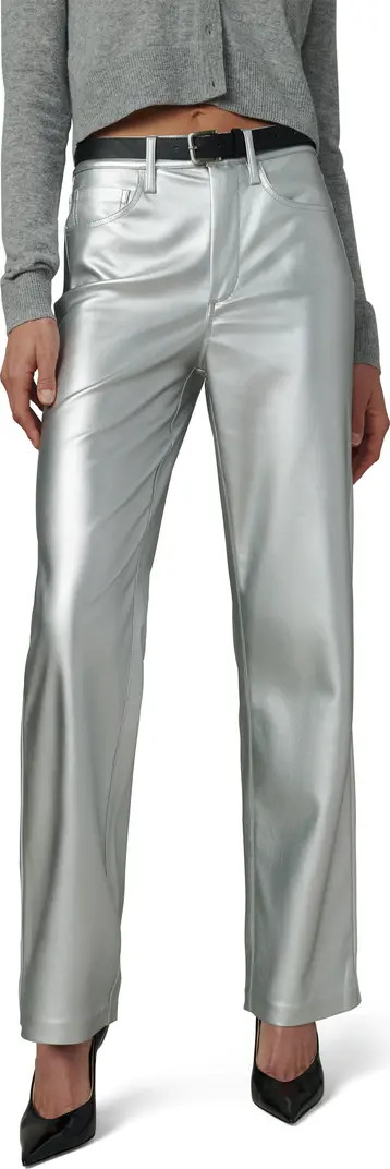 Joe's The Margot High Waist Relaxed Straight Leg Faux Leather Jeans | Nordstrom | Nordstrom