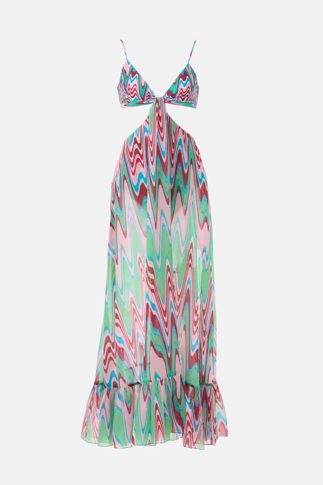 Waves Cut Out Beach Dress | Rent the Runway