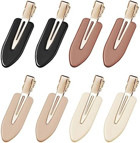 YIERSO 8 Pcs No bend Hair Clips No Crease Makeup Hair Clip Duckbill Clip No Dent Creaseless Allig... | Amazon (US)