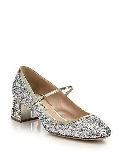 Glitter Mary Jane Pumps | Saks Fifth Avenue