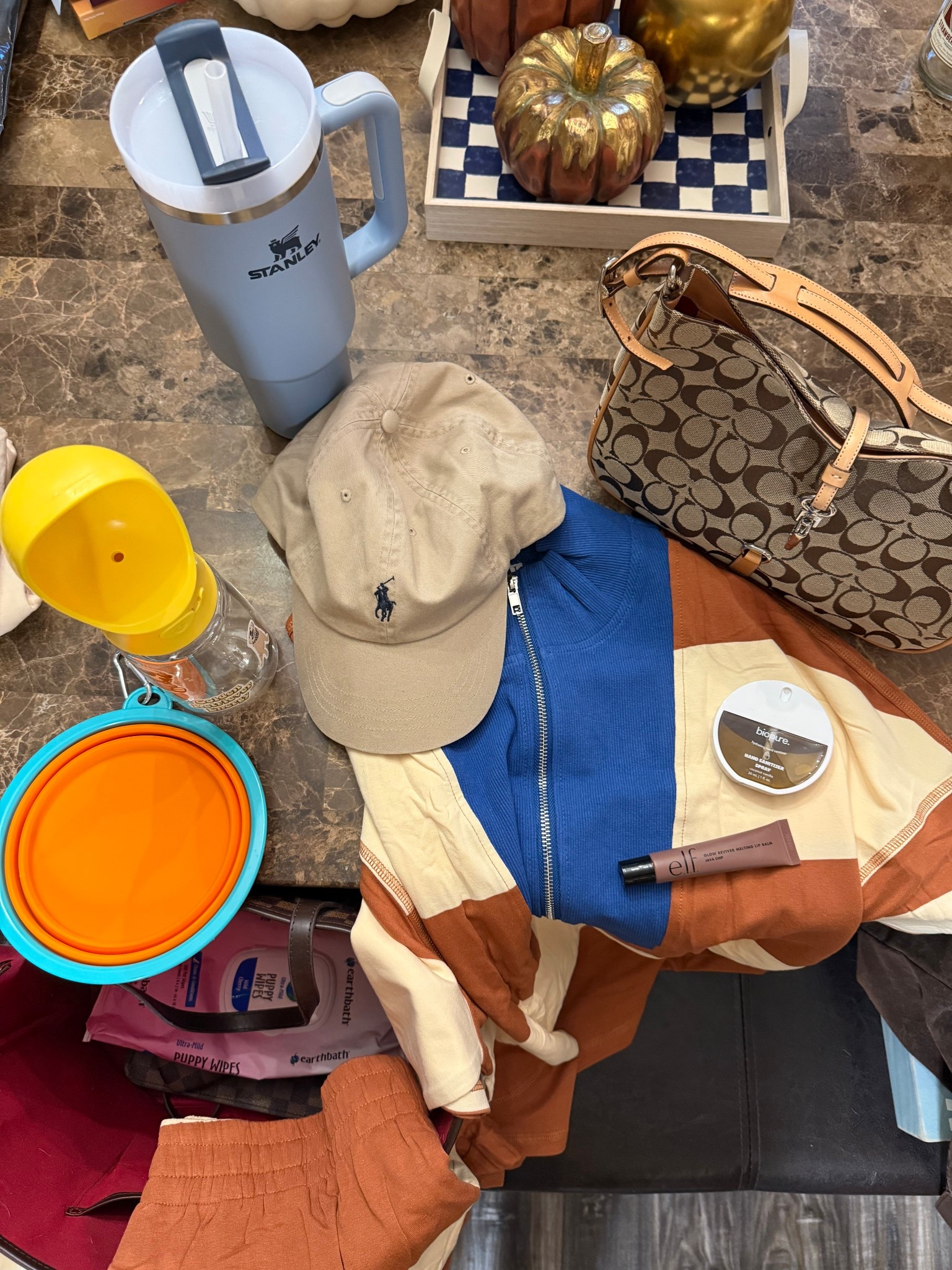 Road trip with the doggos today🍂🤎🐾🧢🚗

Road trip, pack my bag, comfy style, Coach bag, Ralph Lauren hat, fall style, fall fashion, Stanley, travel water bottle 

#LTKActive #LTKTravel #LTKSeasonal