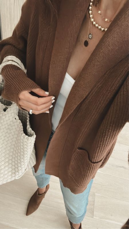 My cardigan is currently on sale when you become a target circle member! I’m just shy of 5-7” wearing the size small. This is the size medium tote bag. StylinByAylin 

#LTKstyletip #LTKfindsunder100