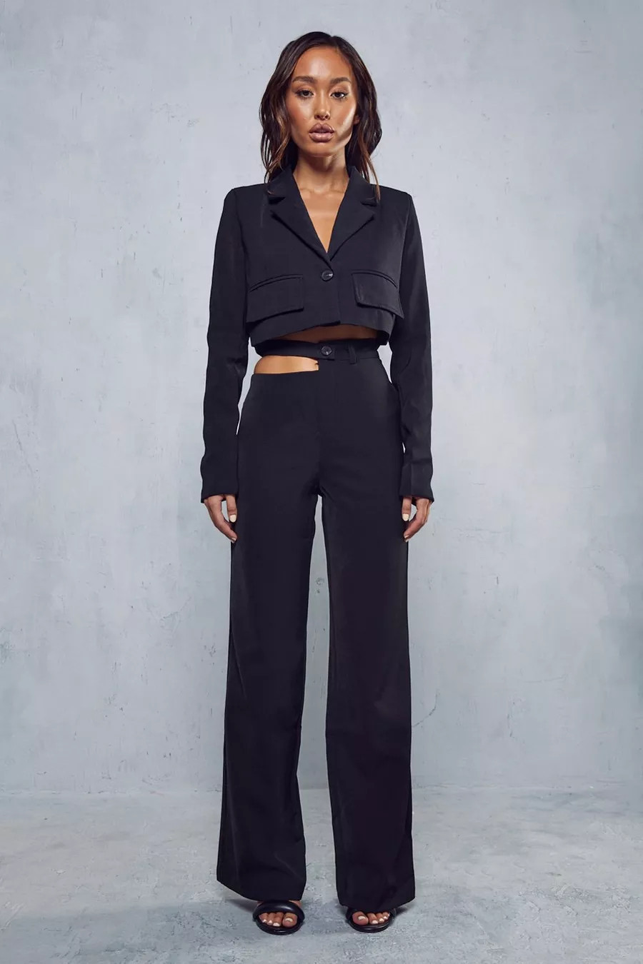 Split Waistband Wide Leg Trousers | Boohoo.com (UK & IE)