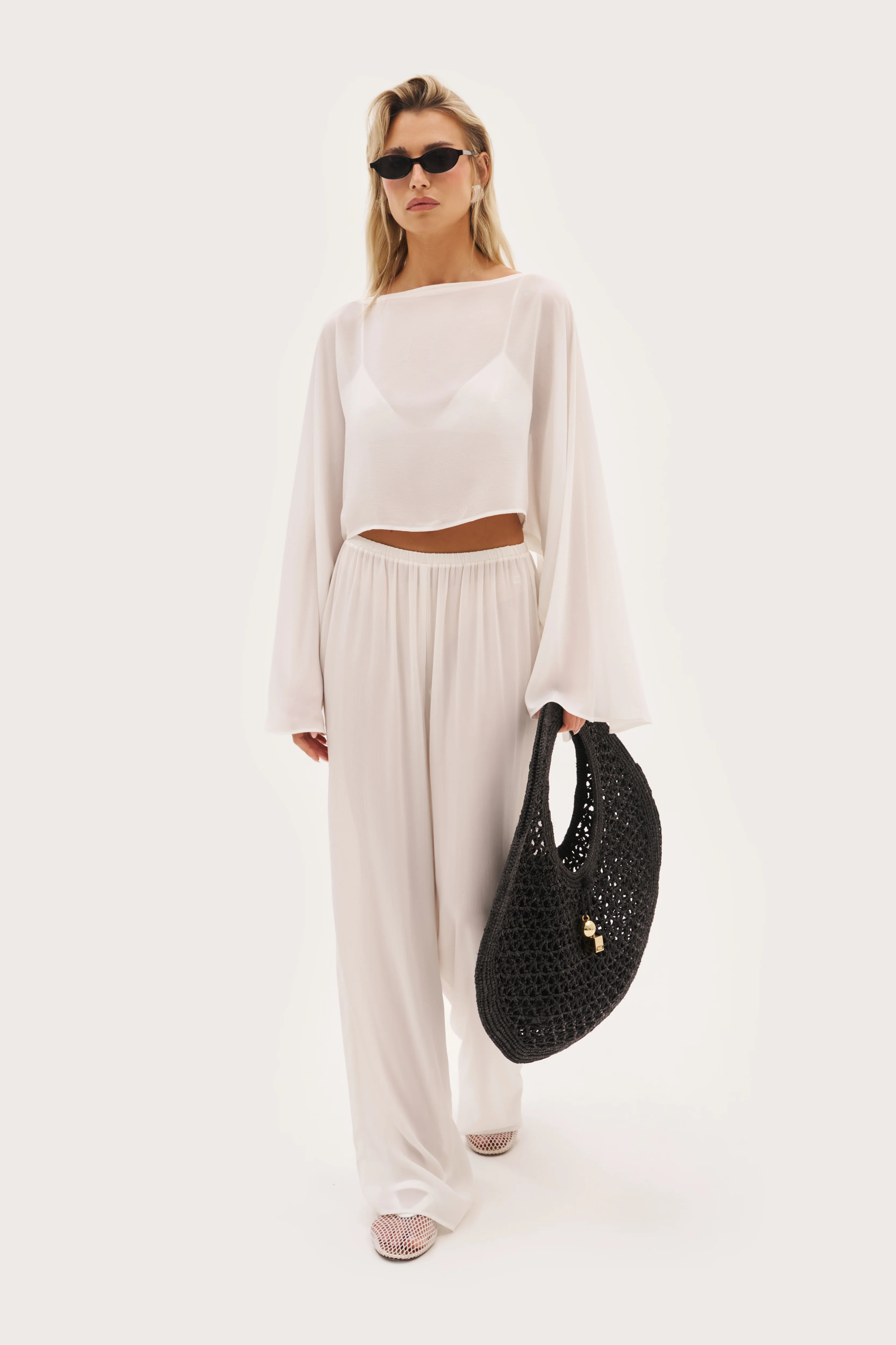 Maebe Palm Pants - White | Maebe UK