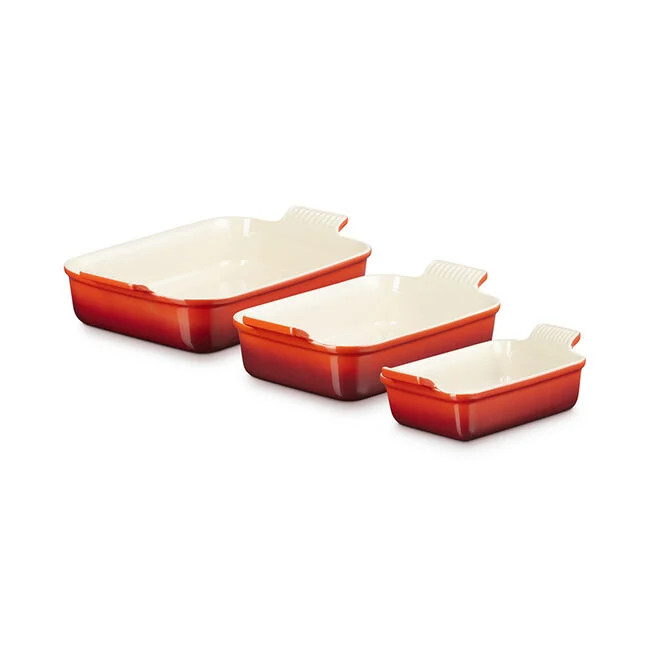 Heritage 3-Piece Rectangular Baking Dish Set | Le Creuset