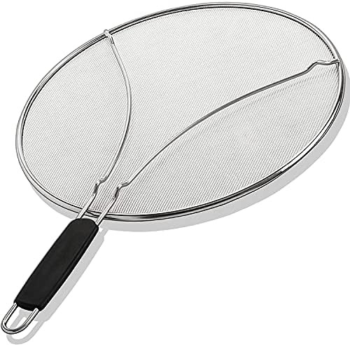 BergKoch Splatter Screen for Frying Pan – Stainless Steel Grease Guard for 13 inch Pan to Stop Hot O | Amazon (US)