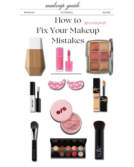 Makeup Makeup with Mistakes… & Fixes 

❌ Using too much liquid blush is such a common mistake that can make you panic thinking you’ll have to start your makeup all over again. ✅This concealer trick is a great makeup hack to keep your makeup look flawless.

❌Accidentally dipping into the wrong shade or product and applying it to you face. 
✅ This powder trick is tried and true!  

Realistic makeup mistakes, these are all makeup, old and new, that I’ve been loving. 

Trending Makeup 
Best Makeup 
Best Beauty 



#LTKbeauty #LTKMostLoved #LTKstyletip
