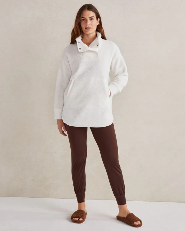 Sherpa Snap Collar Pullover | Haven Well Within