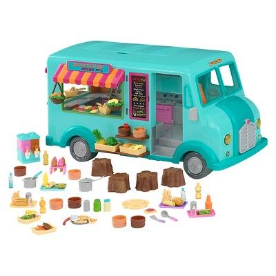 Li'l Woodzeez Toy Food Truck with Accessories 89pc - Honeysuckle Sweets & Treats | Target