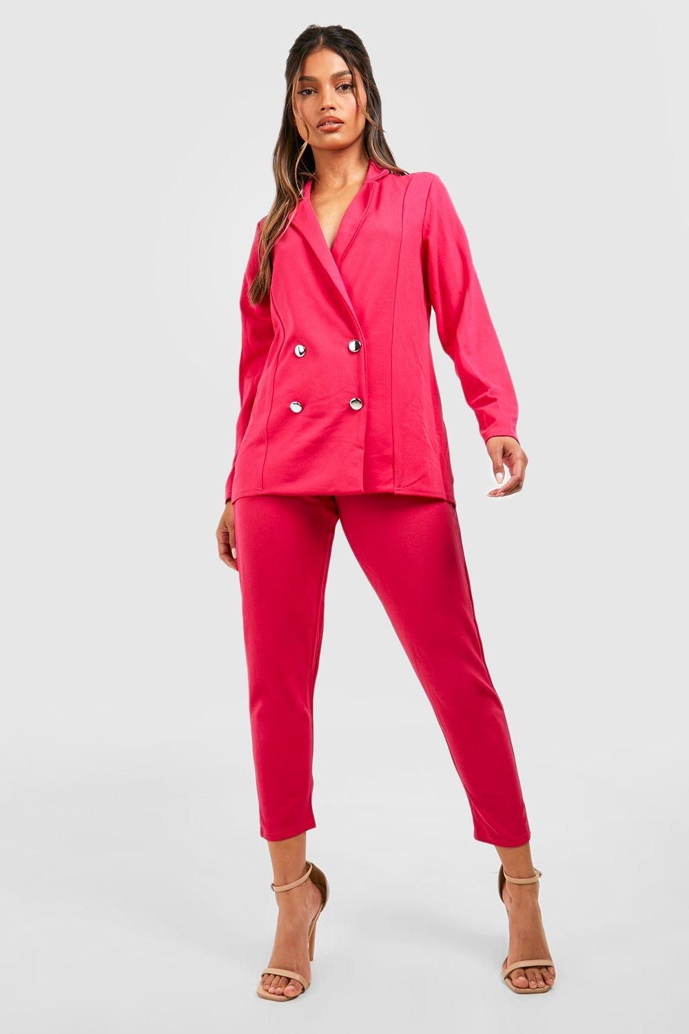 Double Breasted Blazer And Pants Suit Set | Boohoo.com (US & CA)