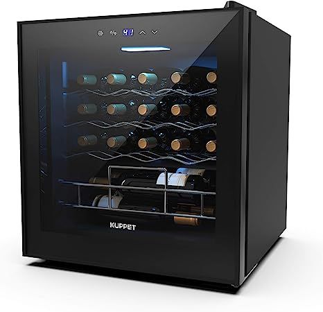 KUPPET 19 Bottles Wine Cooler, KUPPET Compressor Freestanding Chiller-Counter Top Red/White Wine,... | Amazon (US)