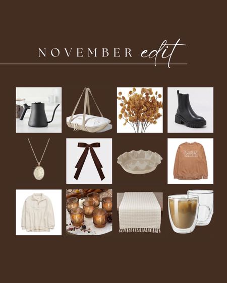 The November Edit | items to help you prep for Thanksgiving (both cooking & decorating), a few gift, ideas (maybe even for yourself?), and fashion finds to step up your holiday style.

#LTKfindsunder50 #LTKGiftGuide #LTKSeasonal