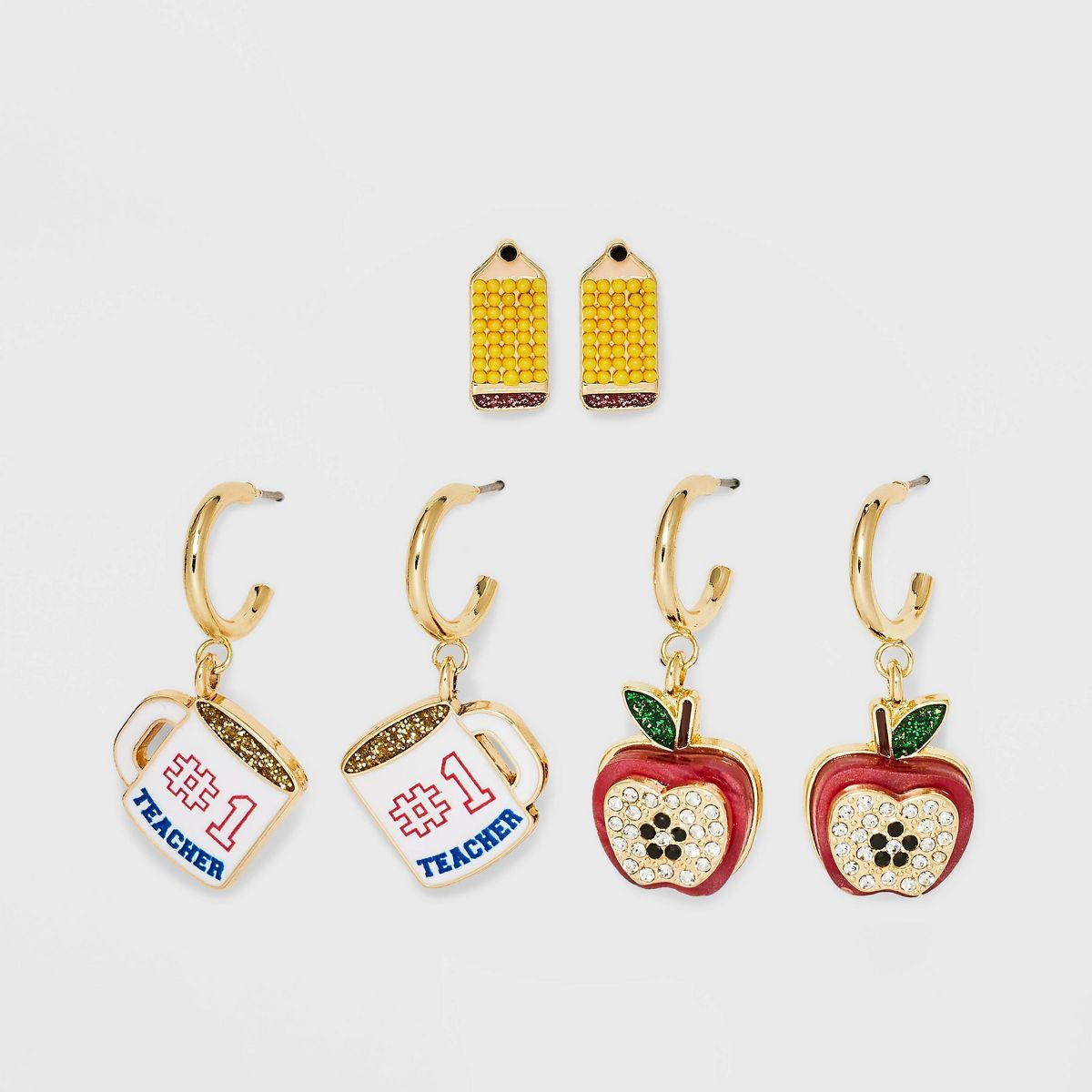 SUGARFIX by BaubleBar Teacher Pet Hoop Earrings | Target