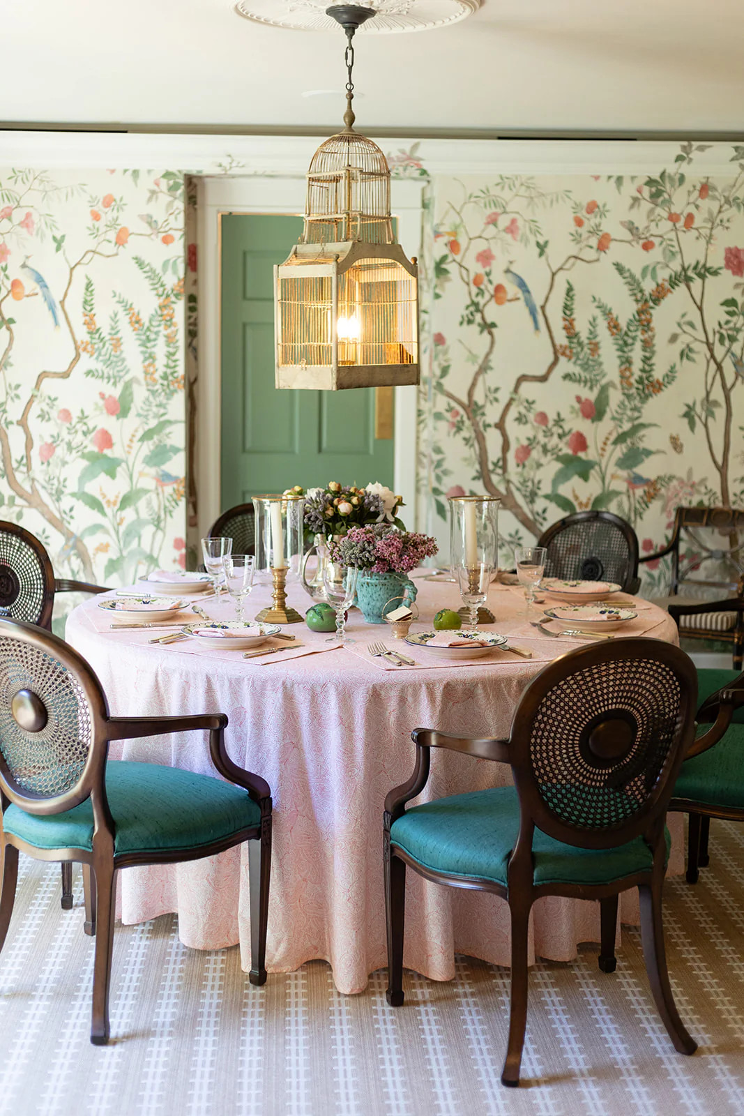 Tangerine Palermo Paisley Tablecloth (Round & Rectangular) | Julia Amory