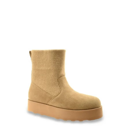 Time and Tru Women's Knit Chelsea Boot | Walmart (US)